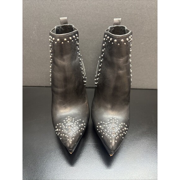 Michael Kors black platform boots with studs size 7M - Picture 2 of 8